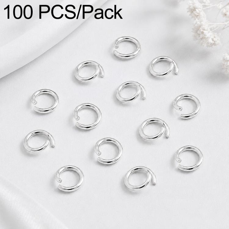 Confezione da 100 anelli di congiunzione aperti per la creazione di gioielli fai da te., Open Loop 1.0x7mm, Open Loop 1.0x8mm, Open Loop 1.2x8mm, Open Loop 1.2x10mm