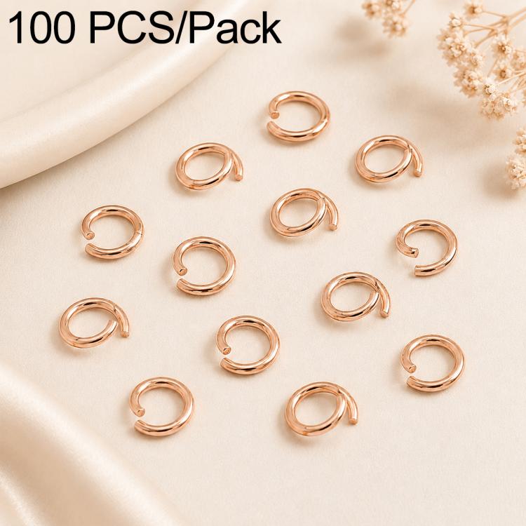 Confezione da 100 anelli di congiunzione aperti per la creazione di gioielli fai da te., Open Loop 1.0x7mm, Open Loop 1.0x8mm, Open Loop 1.2x8mm, Open Loop 1.2x10mm