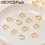 Confezione da 100 anelli di congiunzione aperti per la creazione di gioielli fai da te., Open Loop 1.0x7mm, Open Loop 1.0x8mm, Open Loop 1.2x8mm, Open Loop 1.2x10mm