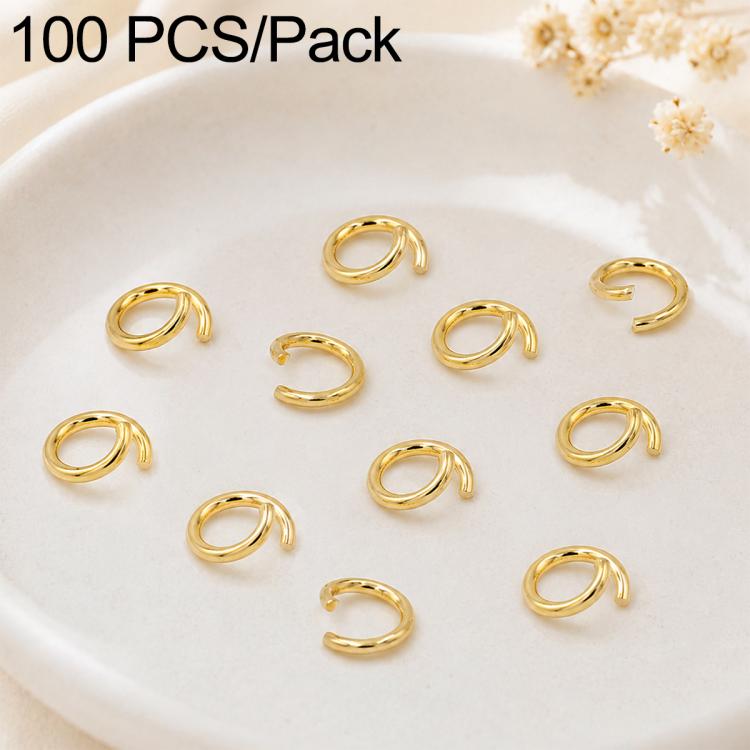Confezione da 100 anelli di congiunzione aperti per la creazione di gioielli fai da te., Open Loop 1.0x7mm, Open Loop 1.0x8mm, Open Loop 1.2x8mm, Open Loop 1.2x10mm
