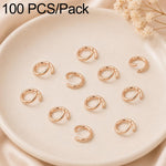 Confezione da 100 anelli di congiunzione aperti per la creazione di gioielli fai da te., Open Loop 1.0x7mm, Open Loop 1.0x8mm, Open Loop 1.2x8mm, Open Loop 1.2x10mm