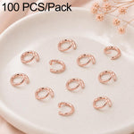 Confezione da 100 anelli di congiunzione aperti per la creazione di gioielli fai da te., Open Loop 1.0x7mm, Open Loop 1.0x8mm, Open Loop 1.2x8mm, Open Loop 1.2x10mm