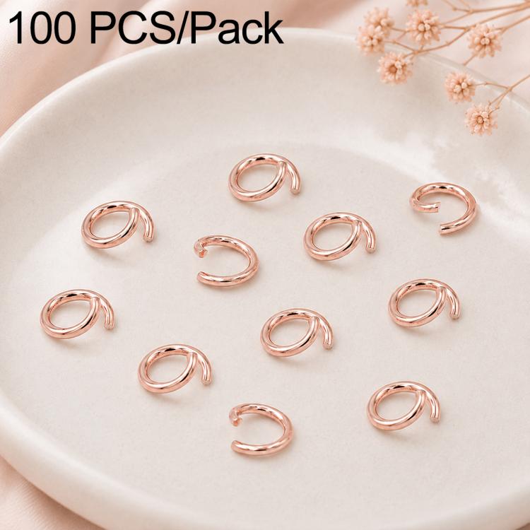 Confezione da 100 anelli di congiunzione aperti per la creazione di gioielli fai da te., Open Loop 1.0x7mm, Open Loop 1.0x8mm, Open Loop 1.2x8mm, Open Loop 1.2x10mm