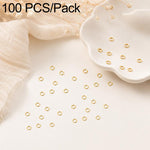 Confezione da 100 anelli di congiunzione aperti per la creazione di gioielli fai da te., Flat-Cut Loop 0.5x3mm, Flat-Cut Loop 0.5x4mm, Flat-Cut Loop 0.6x3.5mm, Flat-Cut  Loop 0.7x4mm