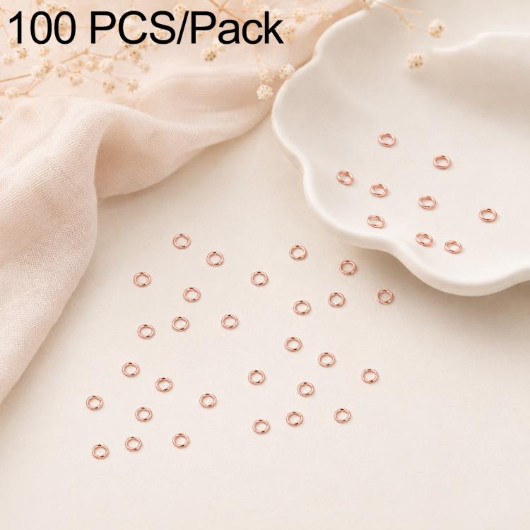 Confezione da 100 anelli di congiunzione aperti per la creazione di gioielli fai da te., Flat-Cut Loop 0.5x3mm, Flat-Cut Loop 0.5x4mm, Flat-Cut Loop 0.6x3.5mm, Flat-Cut  Loop 0.7x4mm