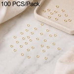 Confezione da 100 anelli di congiunzione aperti per la creazione di gioielli fai da te., Flat-Cut Loop 0.5x3mm, Flat-Cut Loop 0.5x4mm, Flat-Cut Loop 0.6x3.5mm, Flat-Cut  Loop 0.7x4mm