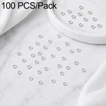 Confezione da 100 anelli di congiunzione aperti per la creazione di gioielli fai da te., Flat-Cut Loop 0.5x3mm, Flat-Cut Loop 0.5x4mm, Flat-Cut Loop 0.6x3.5mm, Flat-Cut  Loop 0.7x4mm