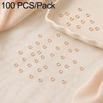 Confezione da 100 anelli di congiunzione aperti per la creazione di gioielli fai da te., Flat-Cut Loop 0.5x3mm, Flat-Cut Loop 0.5x4mm, Flat-Cut Loop 0.6x3.5mm, Flat-Cut  Loop 0.7x4mm
