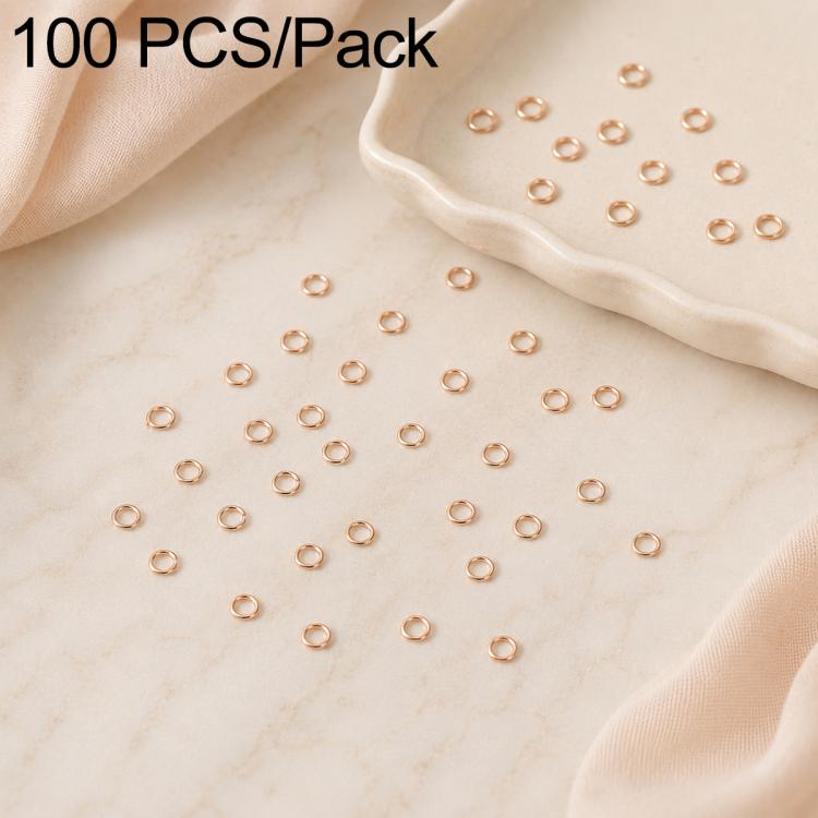 Confezione da 100 anelli di congiunzione aperti per la creazione di gioielli fai da te., Flat-Cut Loop 0.5x3mm, Flat-Cut Loop 0.5x4mm, Flat-Cut Loop 0.6x3.5mm, Flat-Cut  Loop 0.7x4mm