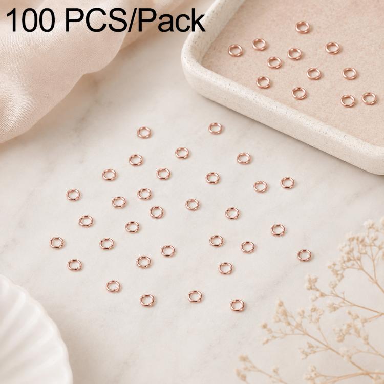 Confezione da 100 anelli di congiunzione aperti per la creazione di gioielli fai da te., Flat-Cut Loop 0.5x3mm, Flat-Cut Loop 0.5x4mm, Flat-Cut Loop 0.6x3.5mm, Flat-Cut  Loop 0.7x4mm