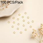 Confezione da 100 anelli di congiunzione aperti per la creazione di gioielli fai da te., Flat-Cut Loop 0.5x3mm, Flat-Cut Loop 0.5x4mm, Flat-Cut Loop 0.6x3.5mm, Flat-Cut  Loop 0.7x4mm