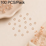 Confezione da 100 anelli di congiunzione aperti per la creazione di gioielli fai da te., Flat-Cut Loop 0.5x3mm, Flat-Cut Loop 0.5x4mm, Flat-Cut Loop 0.6x3.5mm, Flat-Cut  Loop 0.7x4mm