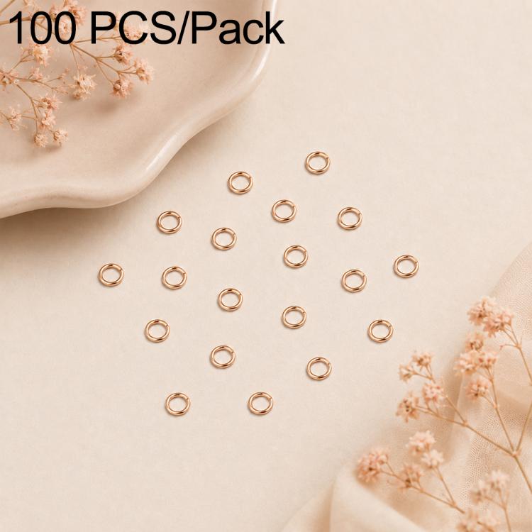 Confezione da 100 anelli di congiunzione aperti per la creazione di gioielli fai da te., Flat-Cut Loop 0.5x3mm, Flat-Cut Loop 0.5x4mm, Flat-Cut Loop 0.6x3.5mm, Flat-Cut  Loop 0.7x4mm