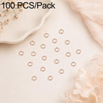 Confezione da 100 anelli di congiunzione aperti per la creazione di gioielli fai da te., Flat-Cut Loop 0.5x3mm, Flat-Cut Loop 0.5x4mm, Flat-Cut Loop 0.6x3.5mm, Flat-Cut  Loop 0.7x4mm