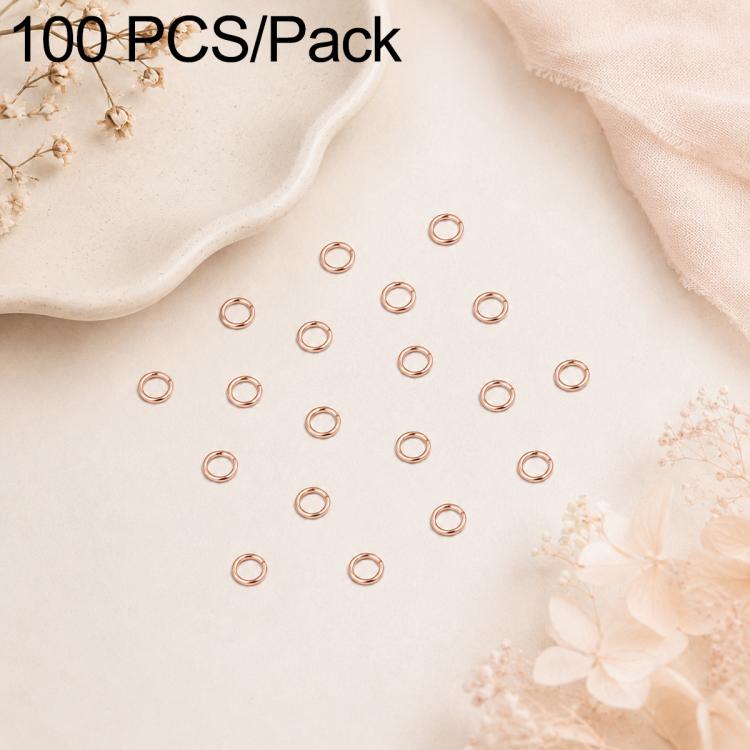 Confezione da 100 anelli di congiunzione aperti per la creazione di gioielli fai da te., Flat-Cut Loop 0.5x3mm, Flat-Cut Loop 0.5x4mm, Flat-Cut Loop 0.6x3.5mm, Flat-Cut  Loop 0.7x4mm