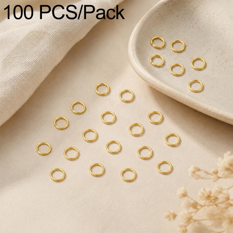 Confezione da 100 anelli di congiunzione aperti per la creazione di gioielli fai da te., Flat-Cut Loop 0.5x3mm, Flat-Cut Loop 0.5x4mm, Flat-Cut Loop 0.6x3.5mm, Flat-Cut  Loop 0.7x4mm