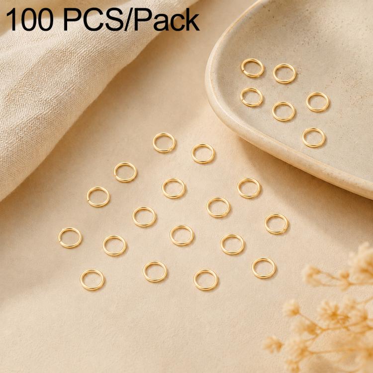 Confezione da 100 anelli di congiunzione aperti per la creazione di gioielli fai da te., Flat-Cut Loop 0.5x3mm, Flat-Cut Loop 0.5x4mm, Flat-Cut Loop 0.6x3.5mm, Flat-Cut  Loop 0.7x4mm