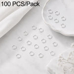 Confezione da 100 anelli di congiunzione aperti per la creazione di gioielli fai da te., Flat-Cut Loop 0.5x3mm, Flat-Cut Loop 0.5x4mm, Flat-Cut Loop 0.6x3.5mm, Flat-Cut  Loop 0.7x4mm