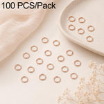 Confezione da 100 anelli di congiunzione aperti per la creazione di gioielli fai da te., Flat-Cut Loop 0.5x3mm, Flat-Cut Loop 0.5x4mm, Flat-Cut Loop 0.6x3.5mm, Flat-Cut  Loop 0.7x4mm
