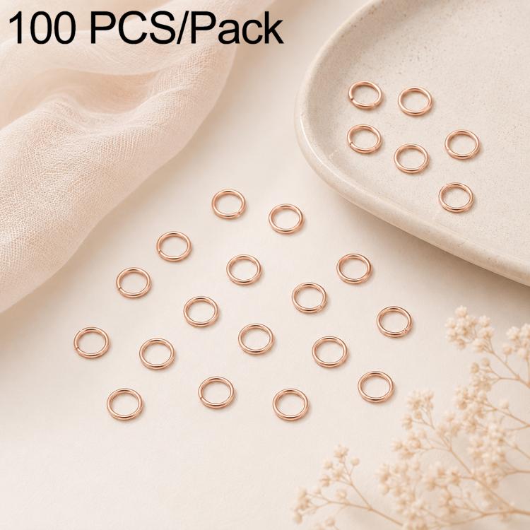 Confezione da 100 anelli di congiunzione aperti per la creazione di gioielli fai da te., Flat-Cut Loop 0.5x3mm, Flat-Cut Loop 0.5x4mm, Flat-Cut Loop 0.6x3.5mm, Flat-Cut  Loop 0.7x4mm