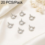 Confezione da 20 chiusure a molla in rame placcato oro, chiusure rotonde Q per la creazione di gioielli fai da te con collane e bracciali., 5.5mm, 5mm, 6mm, 7mm