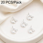 Confezione da 20 chiusure a molla in rame placcato oro, chiusure rotonde Q per la creazione di gioielli fai da te con collane e bracciali., 5.5mm, 5mm, 6mm, 7mm