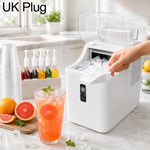 Macchina per il ghiaccio a cubetti completamente automatica per uso commerciale e domestico., US Plug, UK Plug, EU Plug