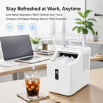 Macchina per il ghiaccio a cubetti completamente automatica per uso commerciale e domestico., US Plug, UK Plug, EU Plug
