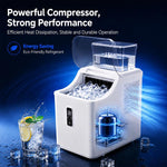 Macchina per il ghiaccio a cubetti completamente automatica per uso commerciale e domestico., US Plug, UK Plug, EU Plug
