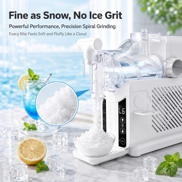 Macchina per ghiaccio tritato completamente automatica, veloce, per uso domestico e commerciale., US Plug, UK Plug, EU Plug