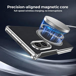 Custodia per telefono KASHI con doppia cerniera galvanizzata e supporto magnetico a rotazione a 360°., For Galaxy Z Fold8 5G, For Galaxy Z Fold8 Ultra 5G, For Galaxy Z Fold7 5G