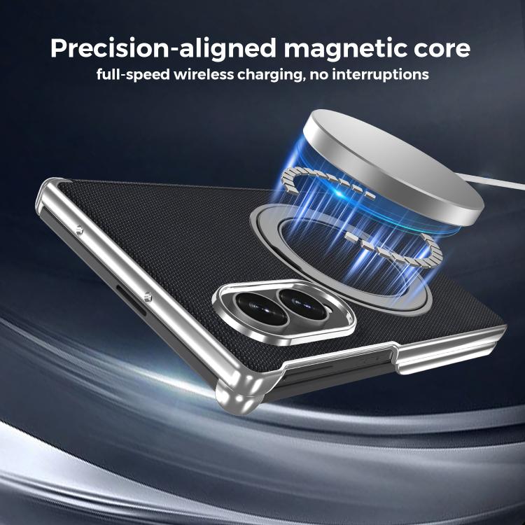 Custodia per telefono KASHI con doppia cerniera galvanizzata e supporto magnetico a rotazione a 360°., For Galaxy Z Fold8 5G, For Galaxy Z Fold8 Ultra 5G, For Galaxy Z Fold7 5G