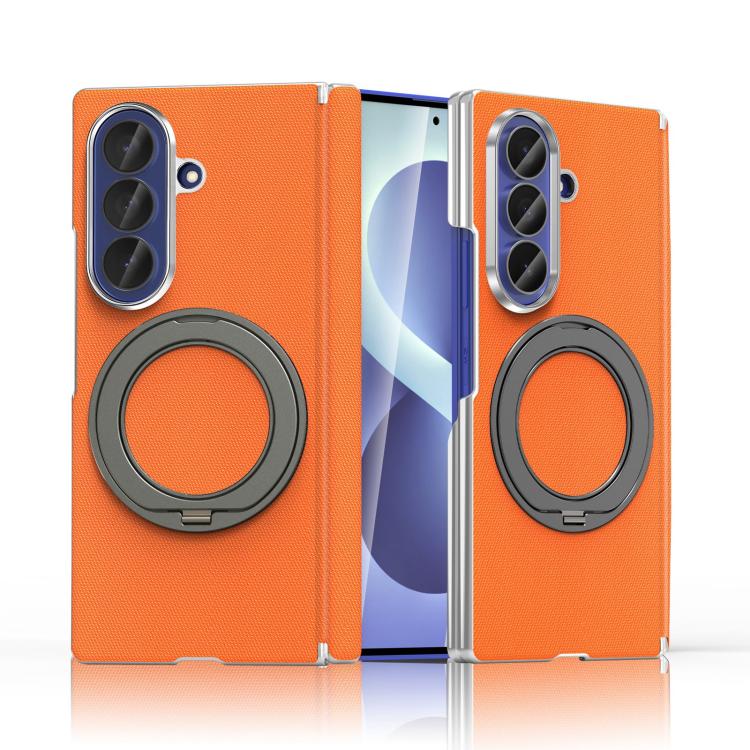 Custodia per telefono KASHI con doppia cerniera galvanizzata e supporto magnetico a rotazione a 360°., For Galaxy Z Fold8 5G, For Galaxy Z Fold8 Ultra 5G, For Galaxy Z Fold7 5G