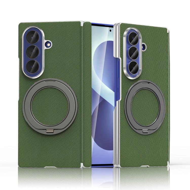 Custodia per telefono KASHI con doppia cerniera galvanizzata e supporto magnetico a rotazione a 360°., For Galaxy Z Fold8 5G, For Galaxy Z Fold8 Ultra 5G, For Galaxy Z Fold7 5G