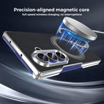 Custodia per telefono KASHI con doppia cerniera galvanizzata e supporto magnetico a rotazione a 360°., For Galaxy Z Fold6 5G, For Galaxy Z Fold5 5G