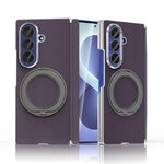 Custodia per telefono KASHI con doppia cerniera galvanizzata e supporto magnetico a rotazione a 360°., For Galaxy Z Fold6 5G, For Galaxy Z Fold5 5G