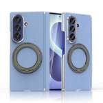Custodia per telefono KASHI con doppia cerniera galvanizzata e supporto magnetico a rotazione a 360°., For Galaxy Z Fold6 5G, For Galaxy Z Fold5 5G