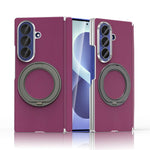 Custodia per telefono KASHI con doppia cerniera galvanizzata e supporto magnetico a rotazione a 360°., For Galaxy Z Fold6 5G, For Galaxy Z Fold5 5G