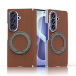Custodia per telefono KASHI con doppia cerniera galvanizzata e supporto magnetico a rotazione a 360°., For Galaxy Z Fold6 5G, For Galaxy Z Fold5 5G