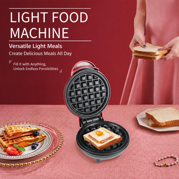 Mini macchina per waffle domestica, macchina per pane per la colazione, macchina per sandwich, AU Plug, EU Plug, UK Plug, US Plug