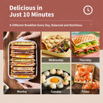 Mini macchina per waffle domestica, macchina per pane per la colazione, macchina per sandwich, AU Plug, EU Plug, UK Plug, US Plug