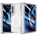 Custodia per telefono con pellicola magnetica integrata e glitter trasparente, For Galaxy Z Fold8 5G