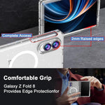 Custodia per telefono con pellicola magnetica integrata e glitter trasparente, For Galaxy Z Fold8 5G