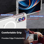 Custodia per telefono con pellicola magnetica integrata e glitter trasparente, For Galaxy Z Fold8 5G