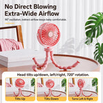 Mini ventilatore portatile a forma di polpo, silenzioso e compatto, con funzione di deformazione, per passeggino. Ventilatore USB di piccole dimensioni.