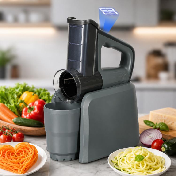 Affettatrice elettrica multifunzione per frutta e verdura per uso domestico., Basic, Digital Display