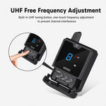 Sistema di monitoraggio wireless UHF professionale con ricevitore per monitoraggio audio in tempo reale., 1 x Receiver, 2 x Receiver, 3 x Receiver
