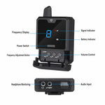 Sistema di monitoraggio wireless UHF professionale con ricevitore per monitoraggio audio in tempo reale., 1 x Receiver, 2 x Receiver, 3 x Receiver