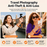 Set XDcase 4 in 1 con cinturino da polso e cordino per fotocamera, compatibile con Insta360, DJI OSMO, reflex digitali e action cam.