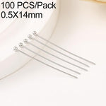 Confezione da 100 spilli a testa sferica in rame placcato oro per la creazione di gioielli fai da te., 1.8mm Ball Pin 0.5x12mm, 1.8mm Ball Pin 0.5x14mm, 1.8mm Ball Pin 0.5x16mm, 1.8mm Ball Pin 0.5x18mm